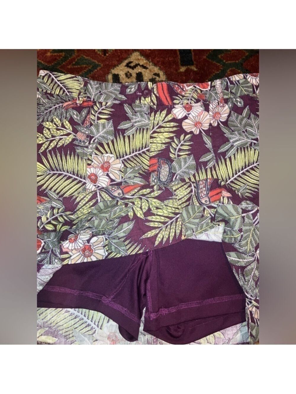 Christoper & Banks Floral Printed Utility Pull-on Skort size Med - Picture 11 of 11